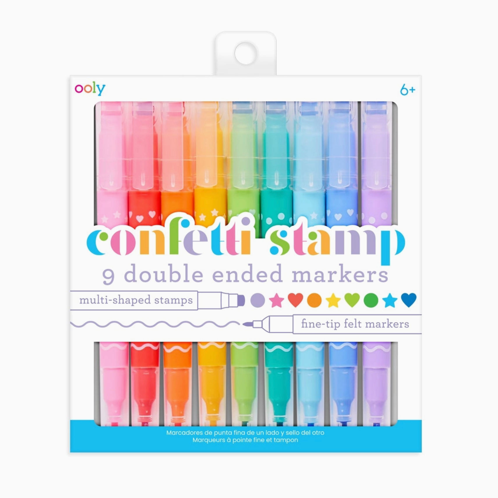 Confetti Stamp Double-Ended Markers