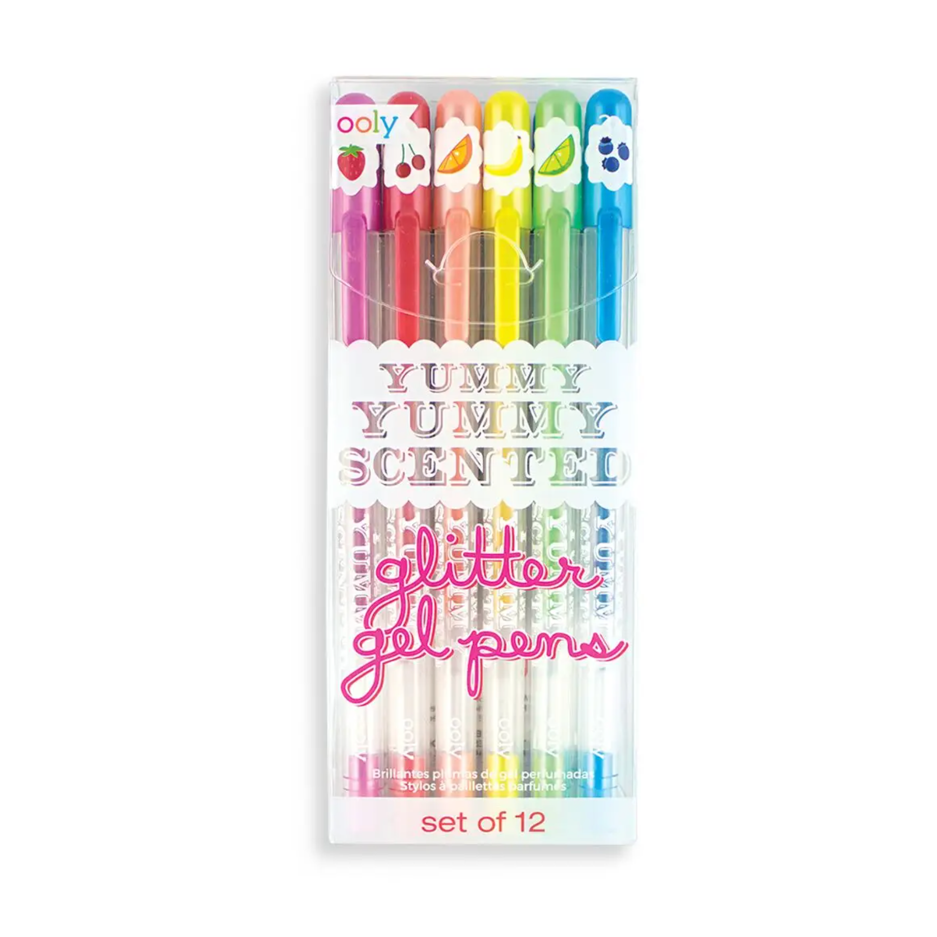 Yummy Yummy Scented Glitter Gel Pens - Set of 12