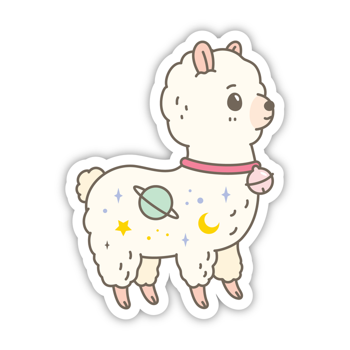 Alpaca Galaxy Vinyl Sticker