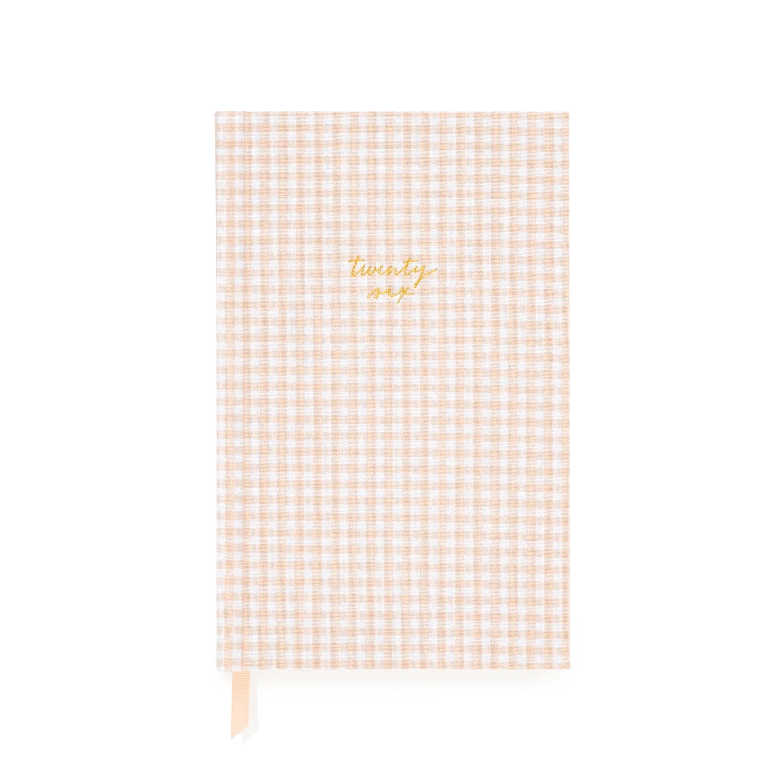 2026 Pink Gingham Small Bound Agenda