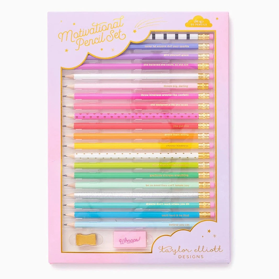 Motivational Pencil Set of 20