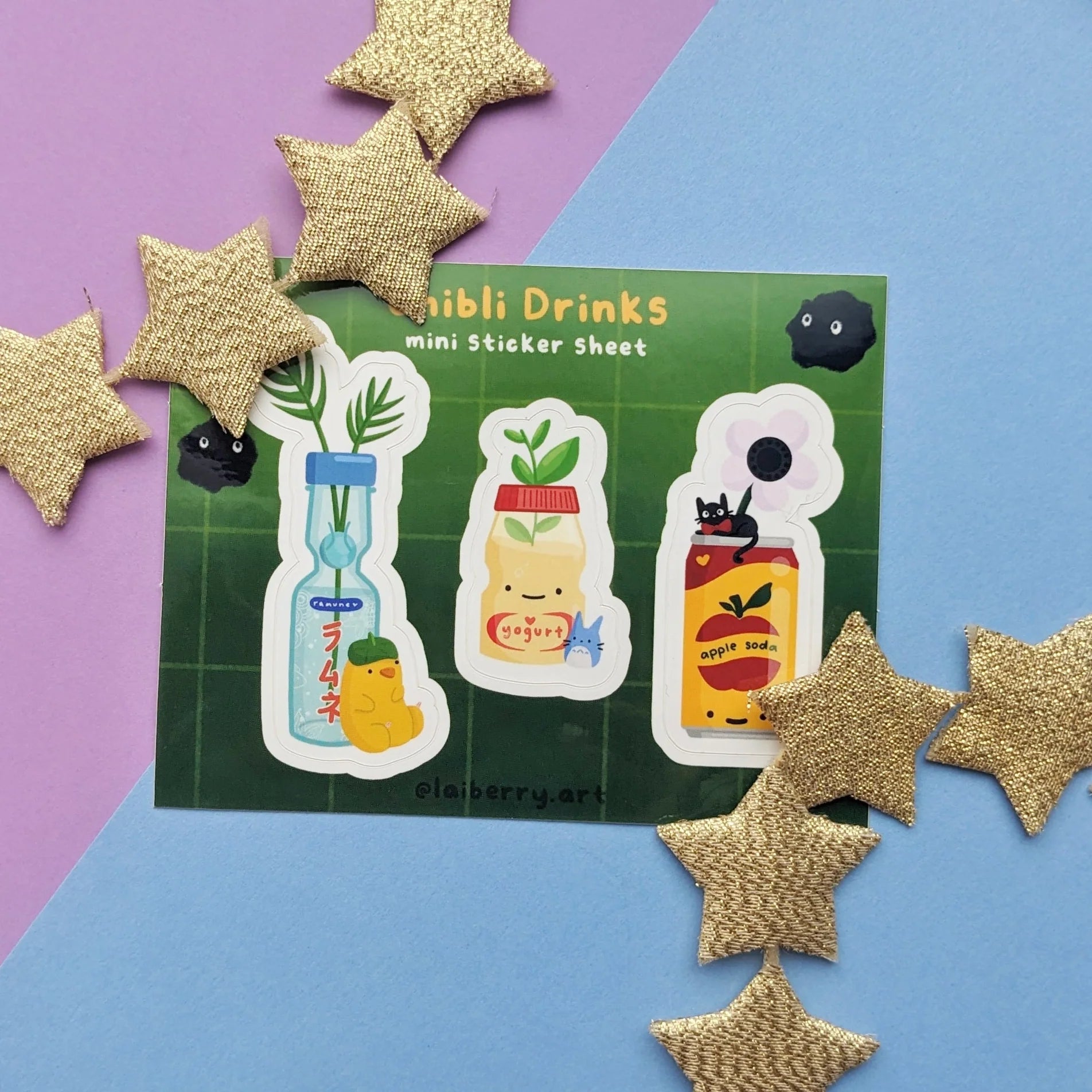 Anime Childhood Drinks Sticker Sheet