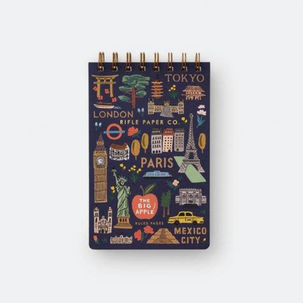 Bon Voyage Top Spiral Small Notebook