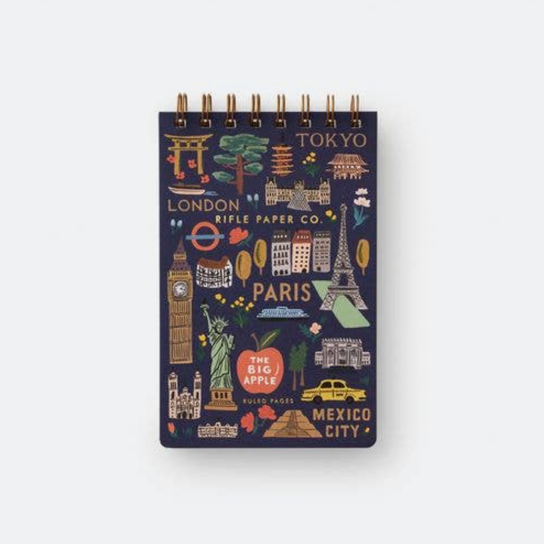 Bon Voyage Top Spiral Small Notebook