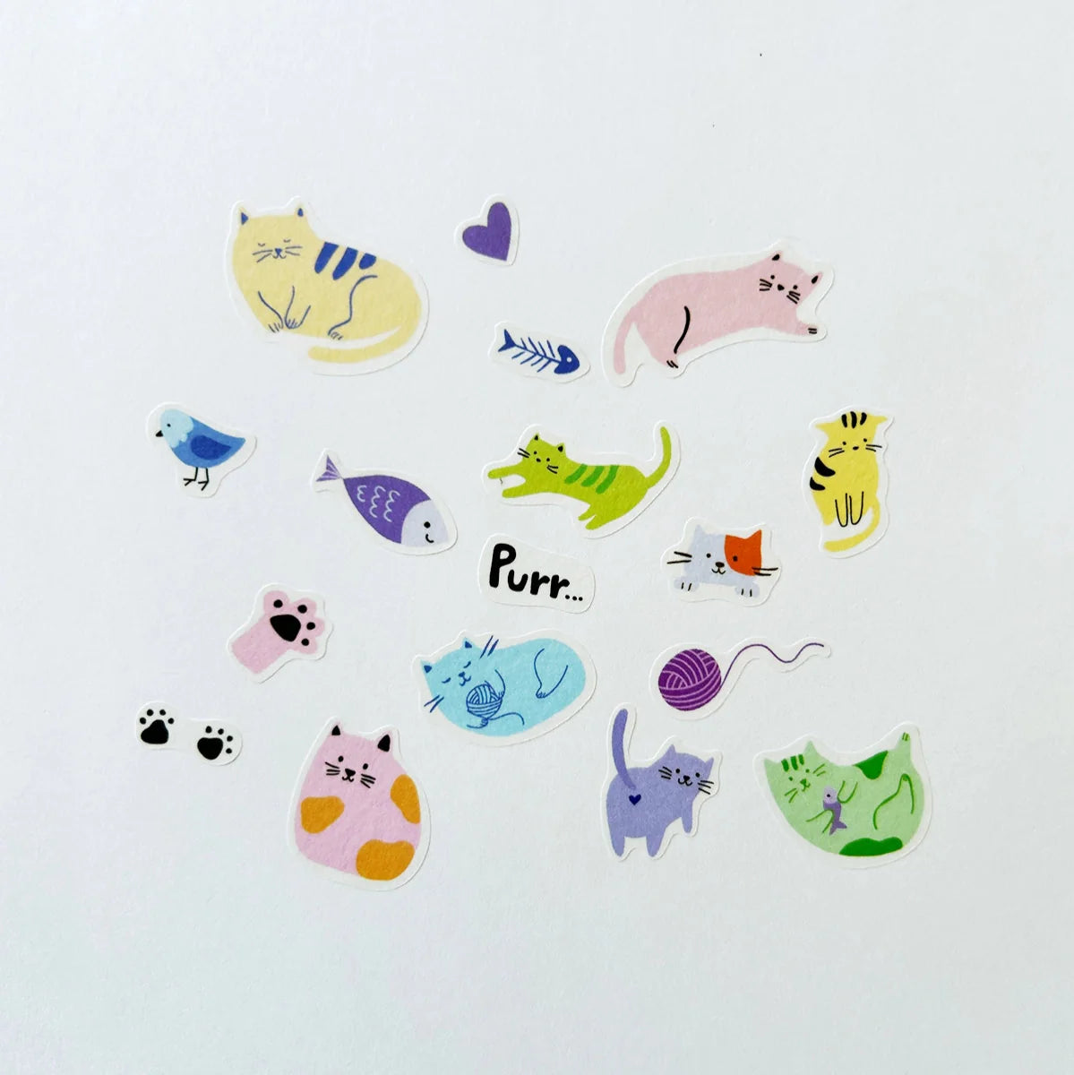 Cats Jumble Washi Stickers