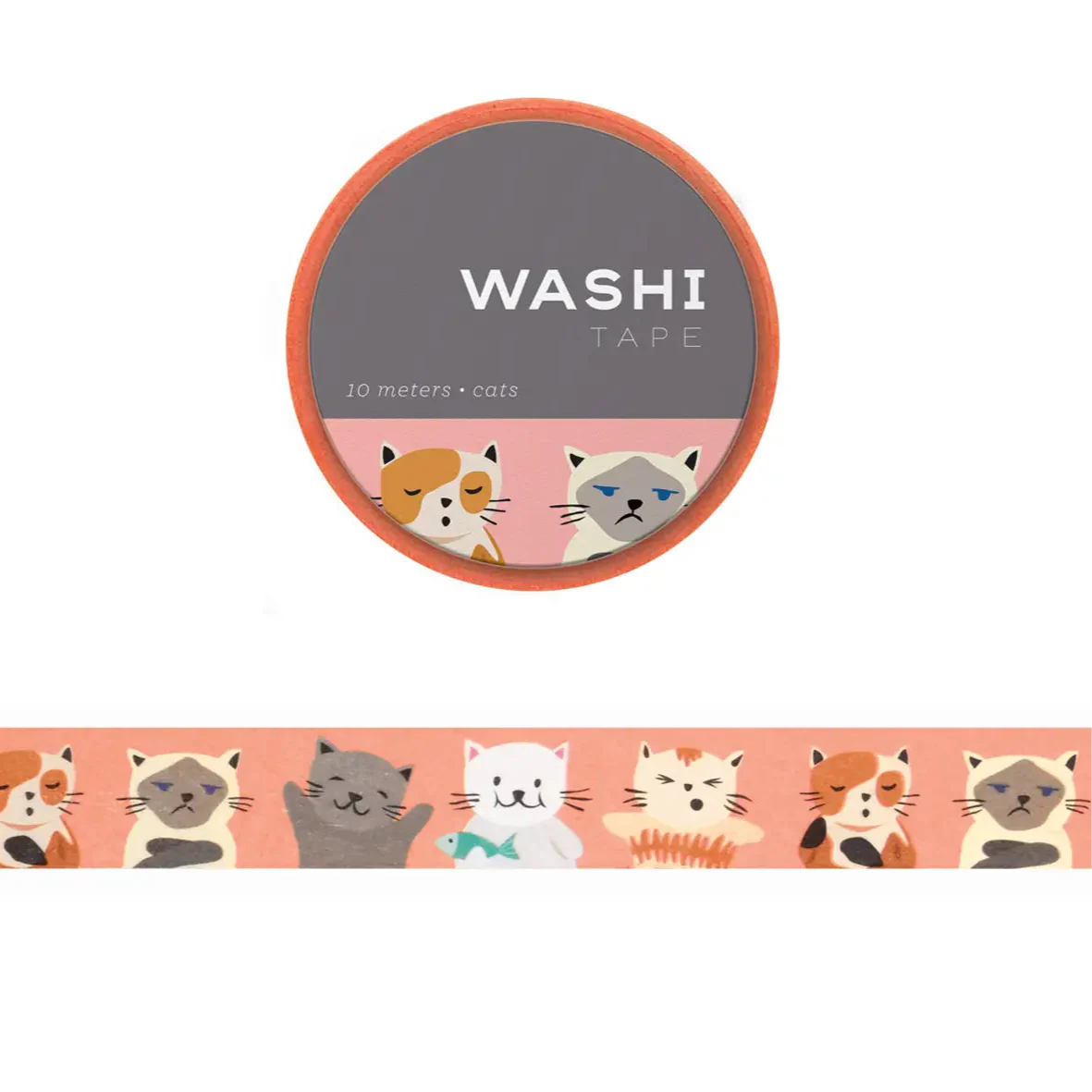 Cat Personalities Washi Tape