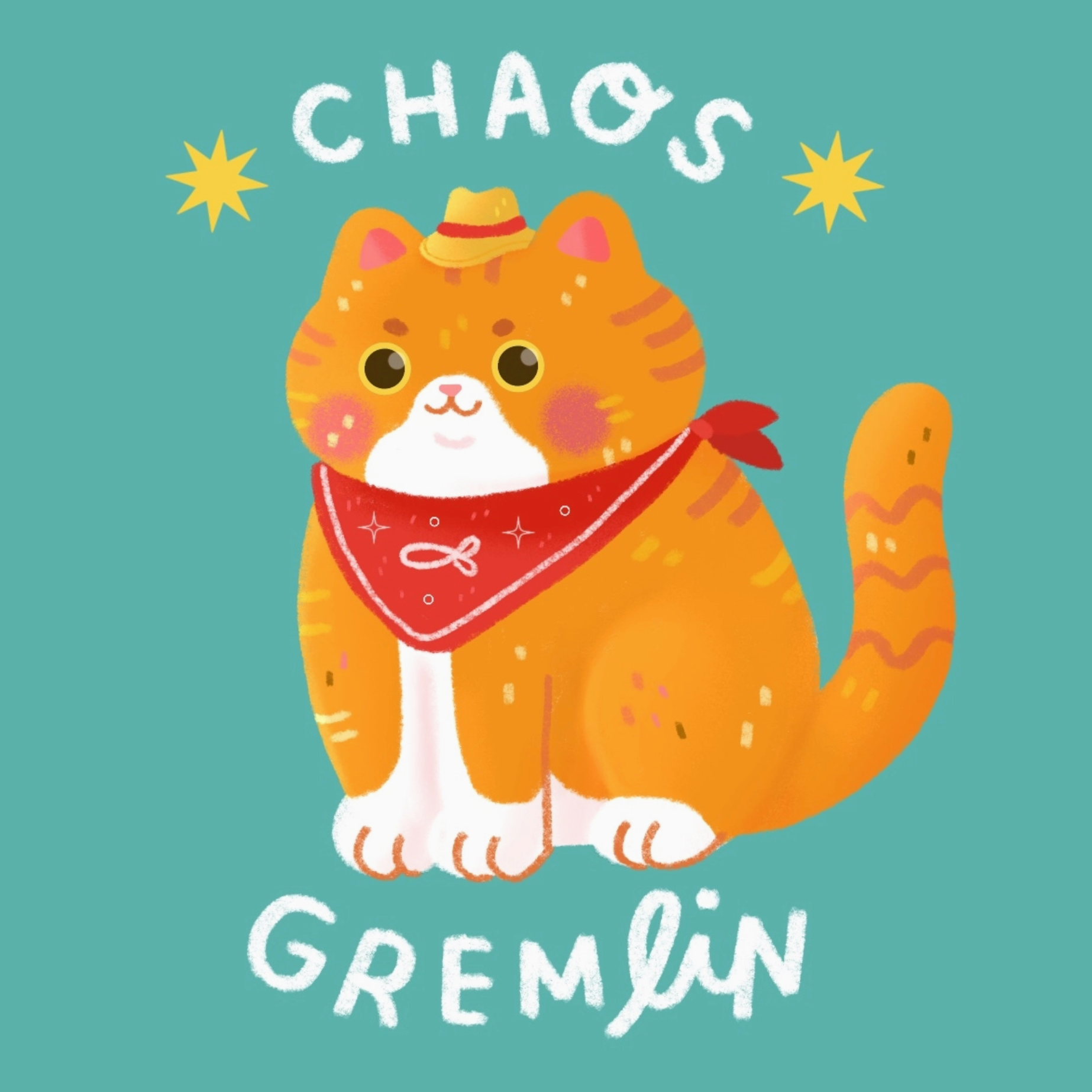 Chaos Gremlin Cat Sticker