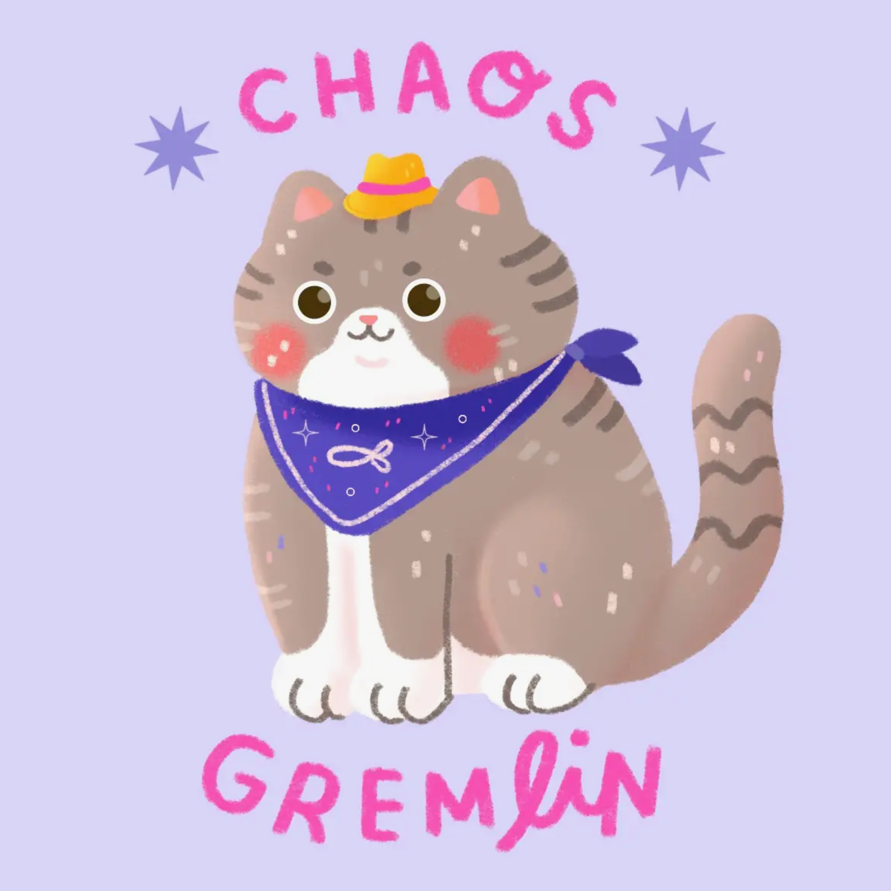 Chaos Gremlin Cat Sticker