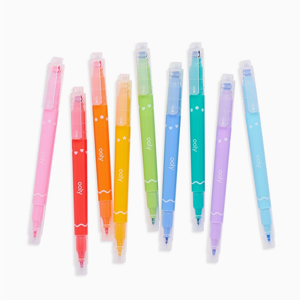 Confetti Stamp Double-Ended Markers
