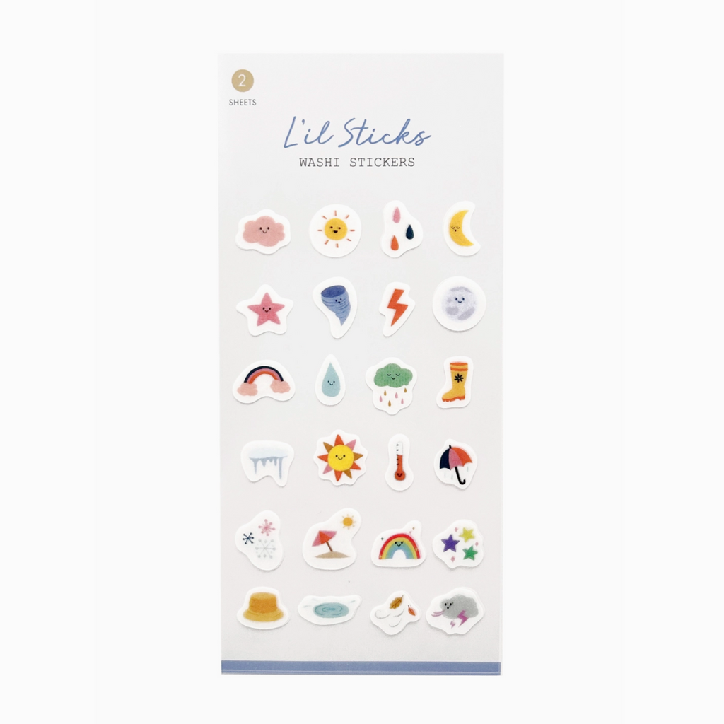 Daily Weather Washi Stickers