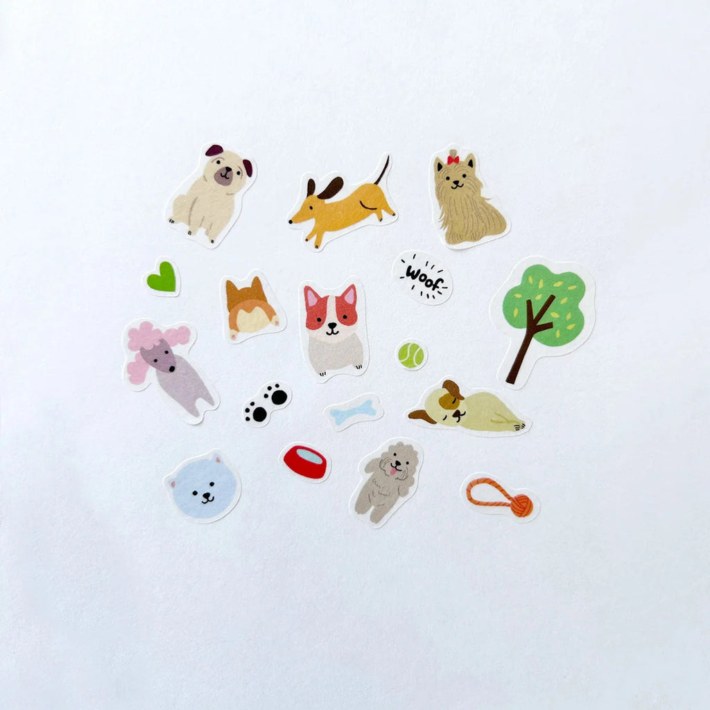 Dogs Jumble Washi Stickers