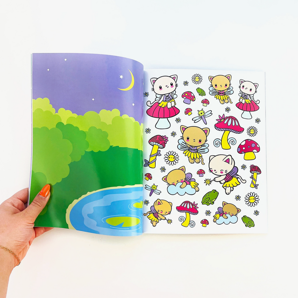 Draw-Along Fantasy Sticker Book