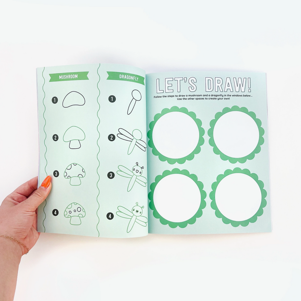 Draw-Along Fantasy Sticker Book