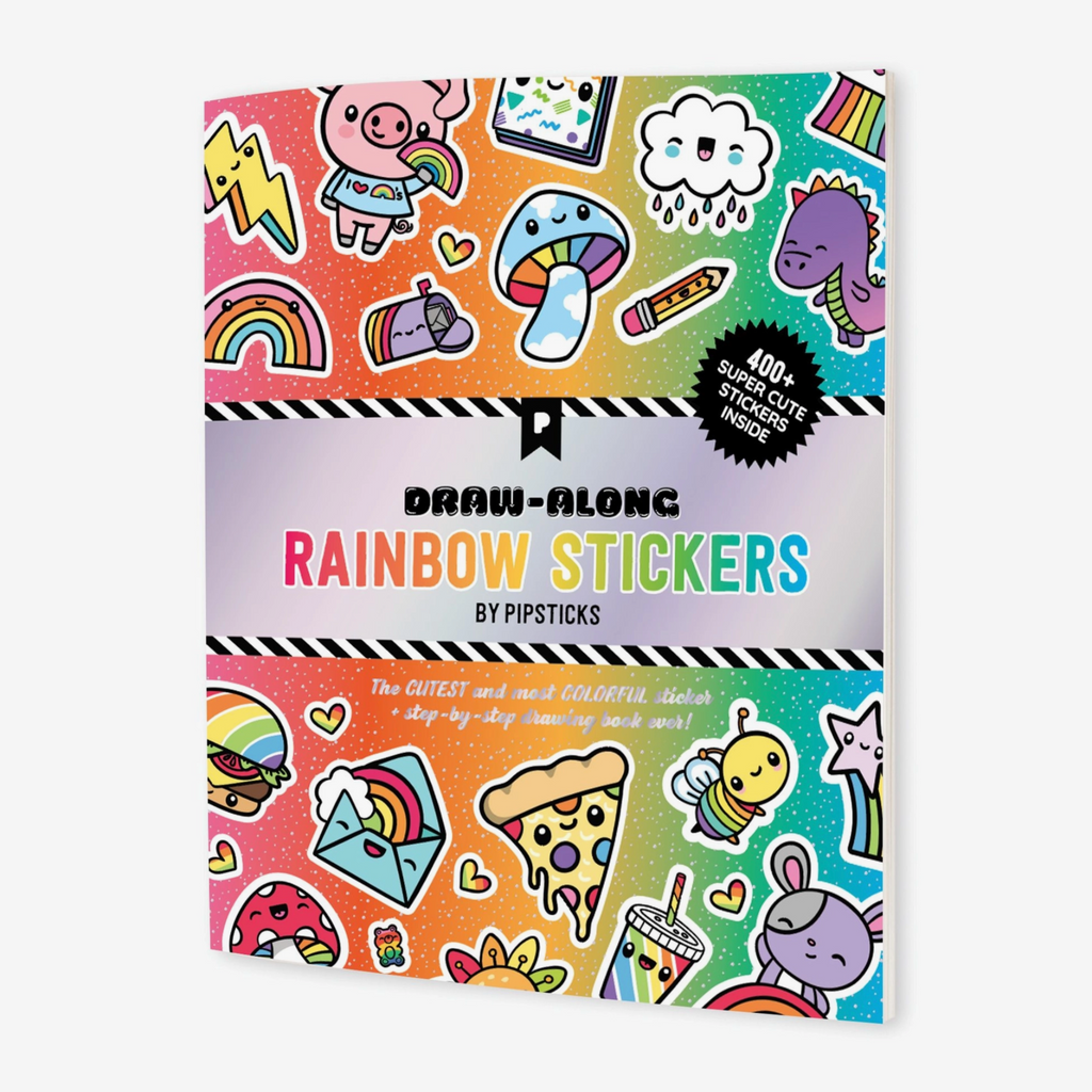 Draw-Along Rainbow Sticker Book