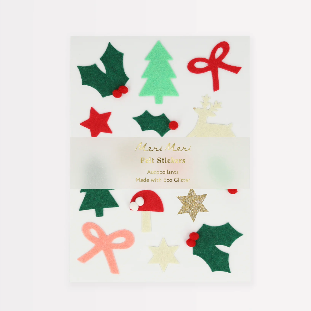 Felt Christmas Icon Stickers