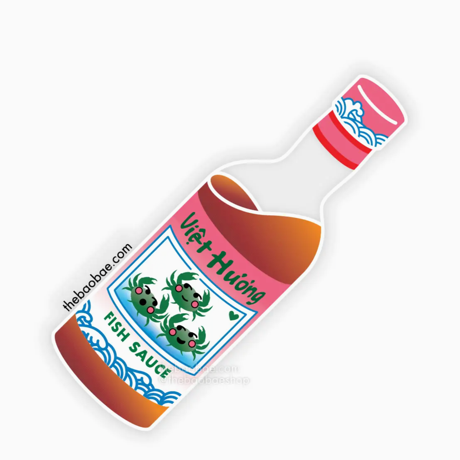 Fish Sauce Clear Sticker