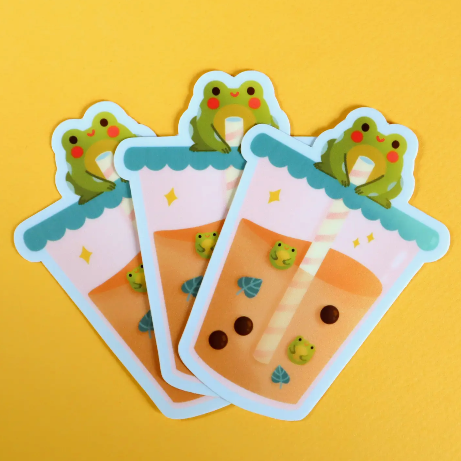 Froggy Boba Sticker