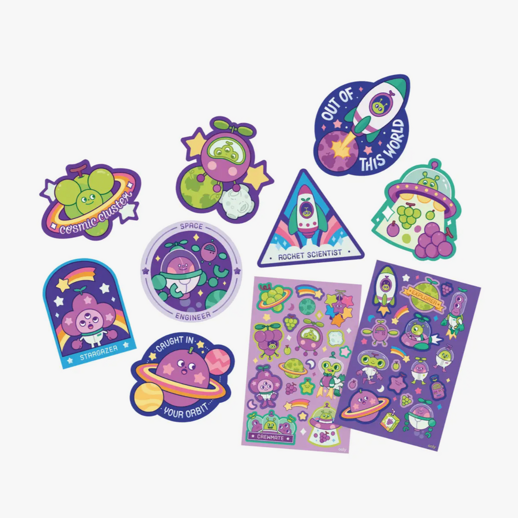 Grape Galaxy Scented Stickers