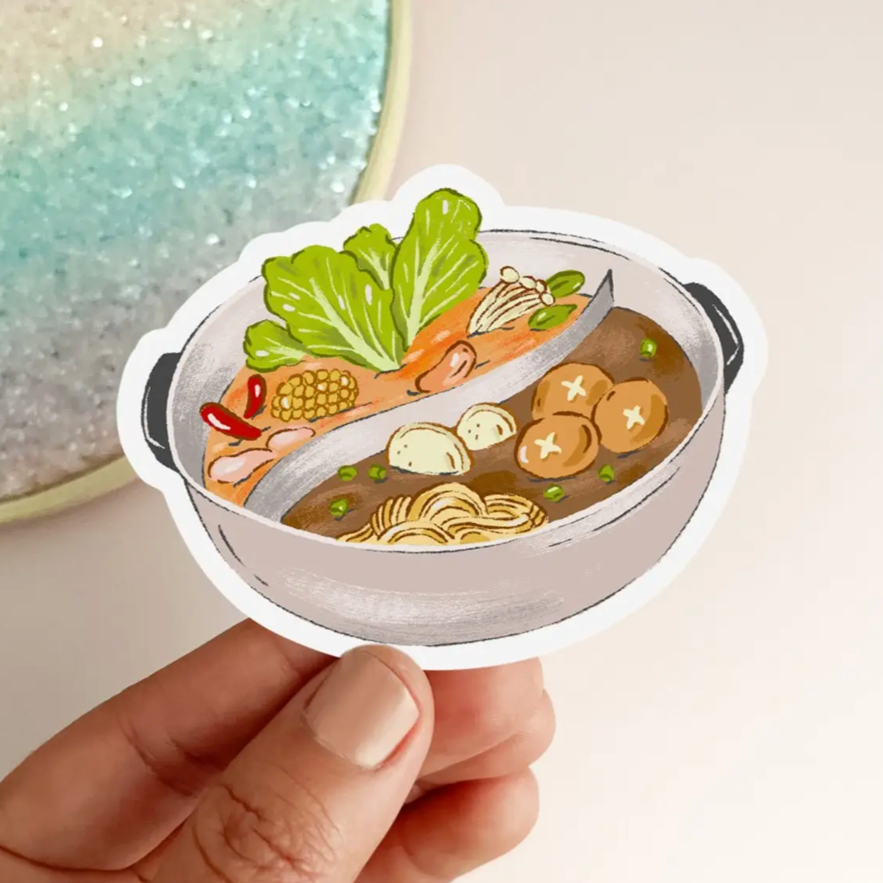 Hot Pot Vinyl Sticker