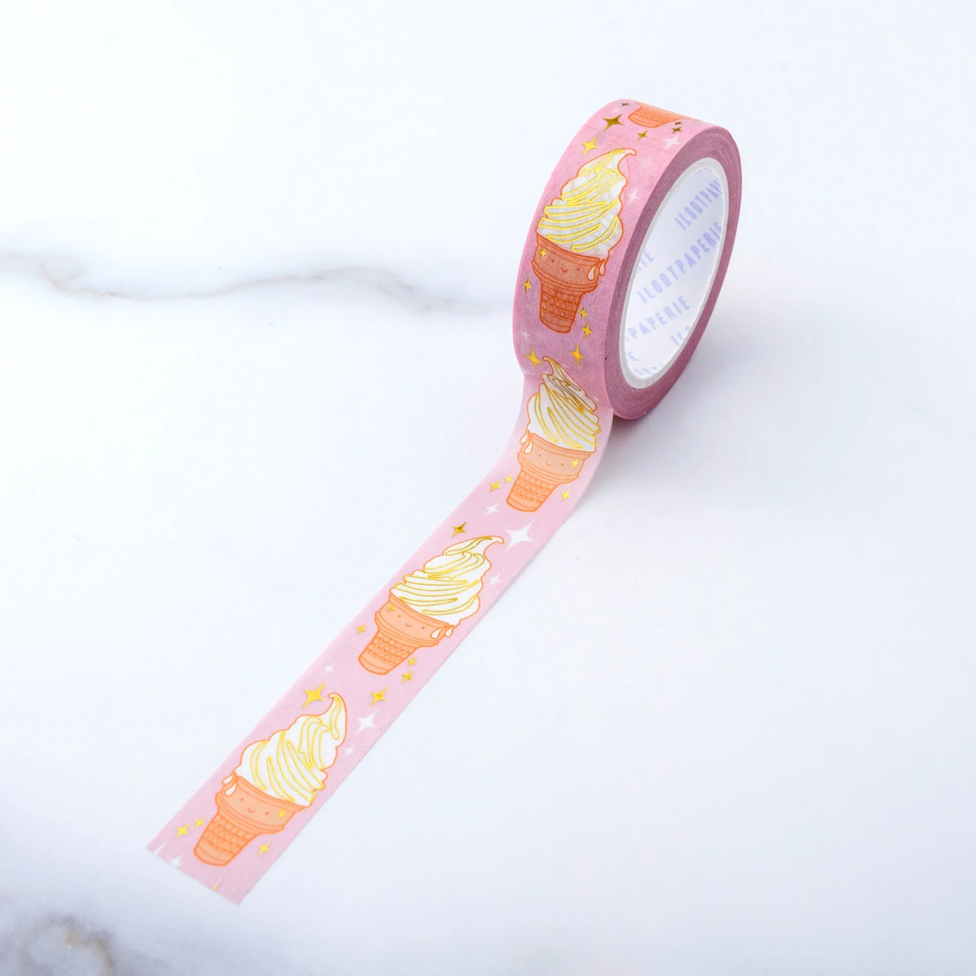 Ice Cream Gold Foil Washi Tape