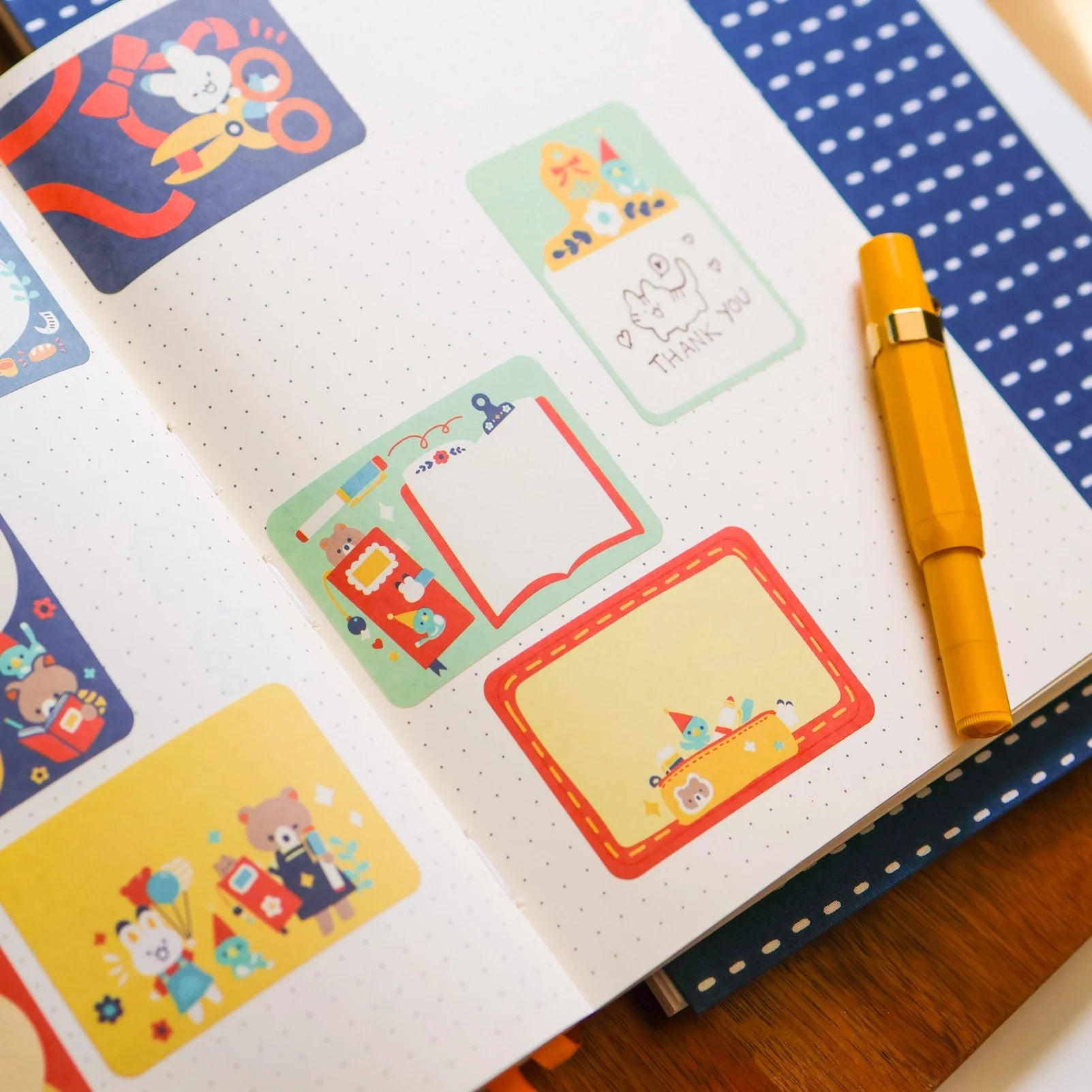 Journal and Craft Animals Paper Roll Labels