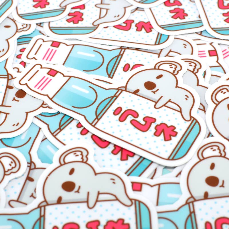 Koala and Ramune Vinyl Sticker