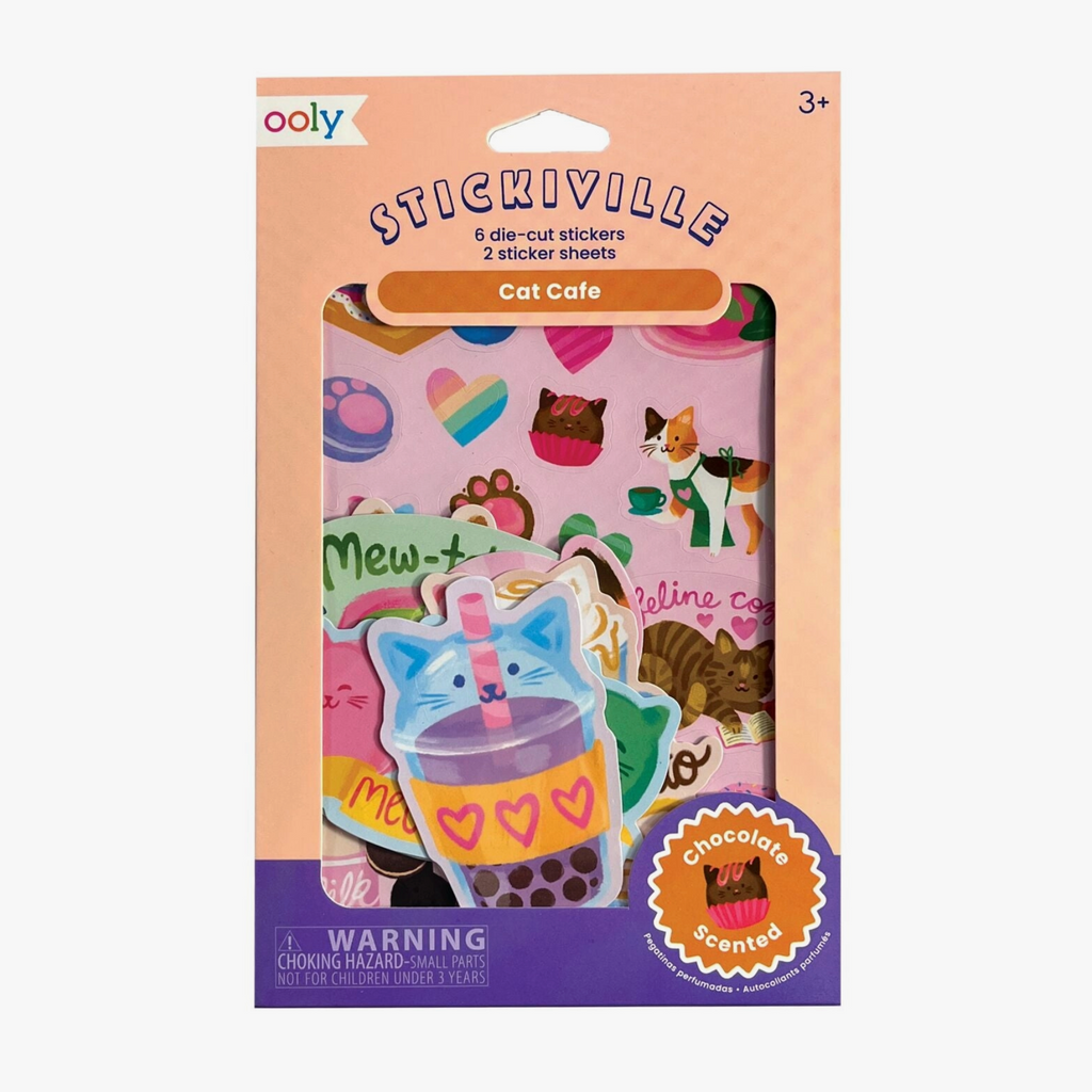 Mini Cat Cafe Scented Stickers