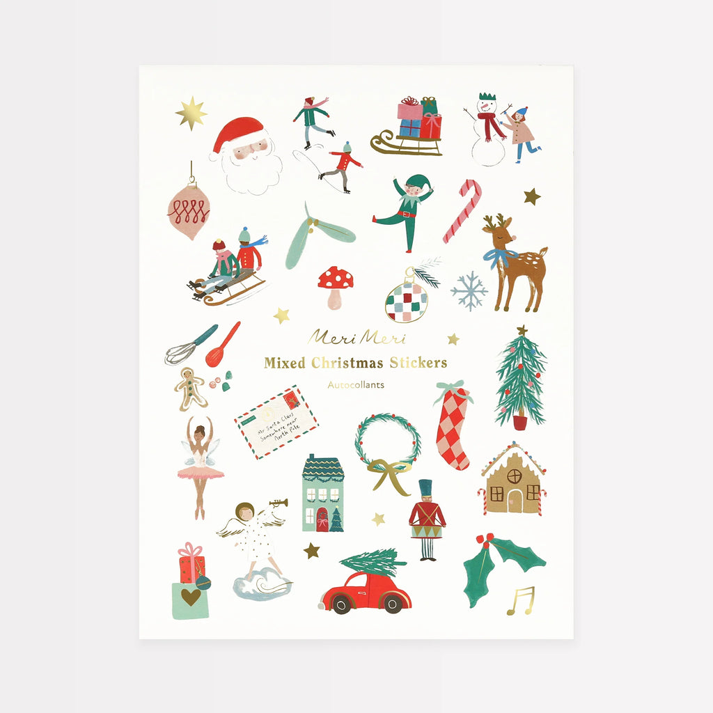 Mixed Icon Christmas Sticker Sheets