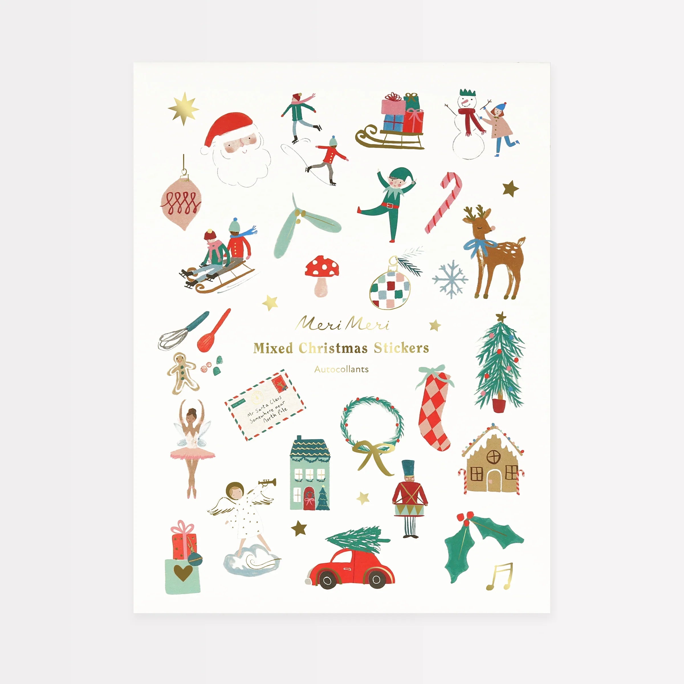 Mixed Icon Christmas Sticker Sheets