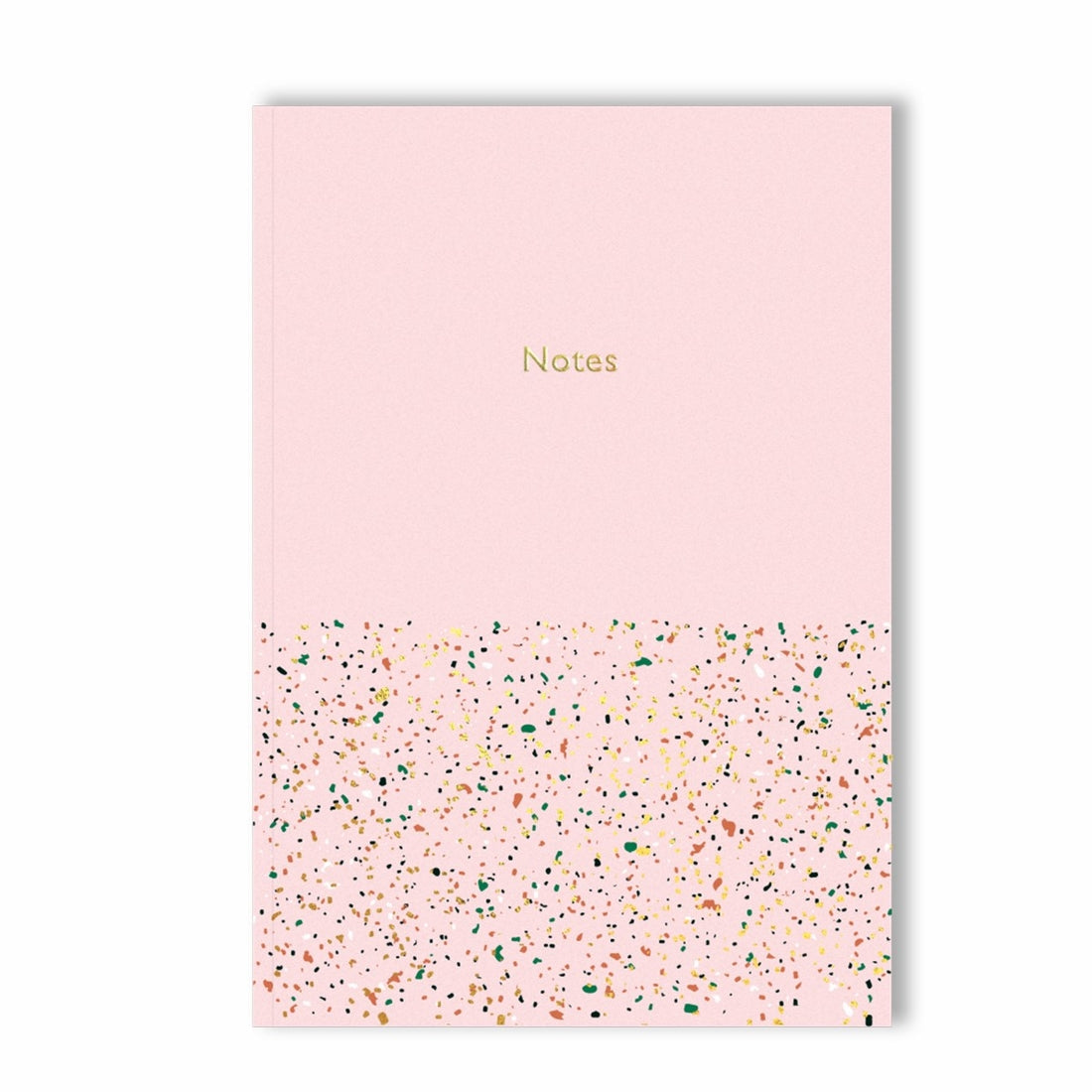 Pink Terrazzo Notebook with Gold Foil