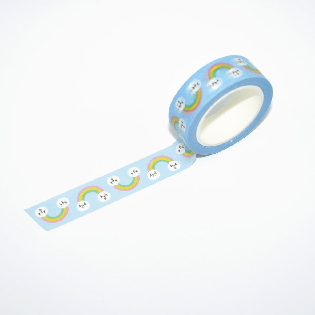 Rainbow Bichon Washi Tape