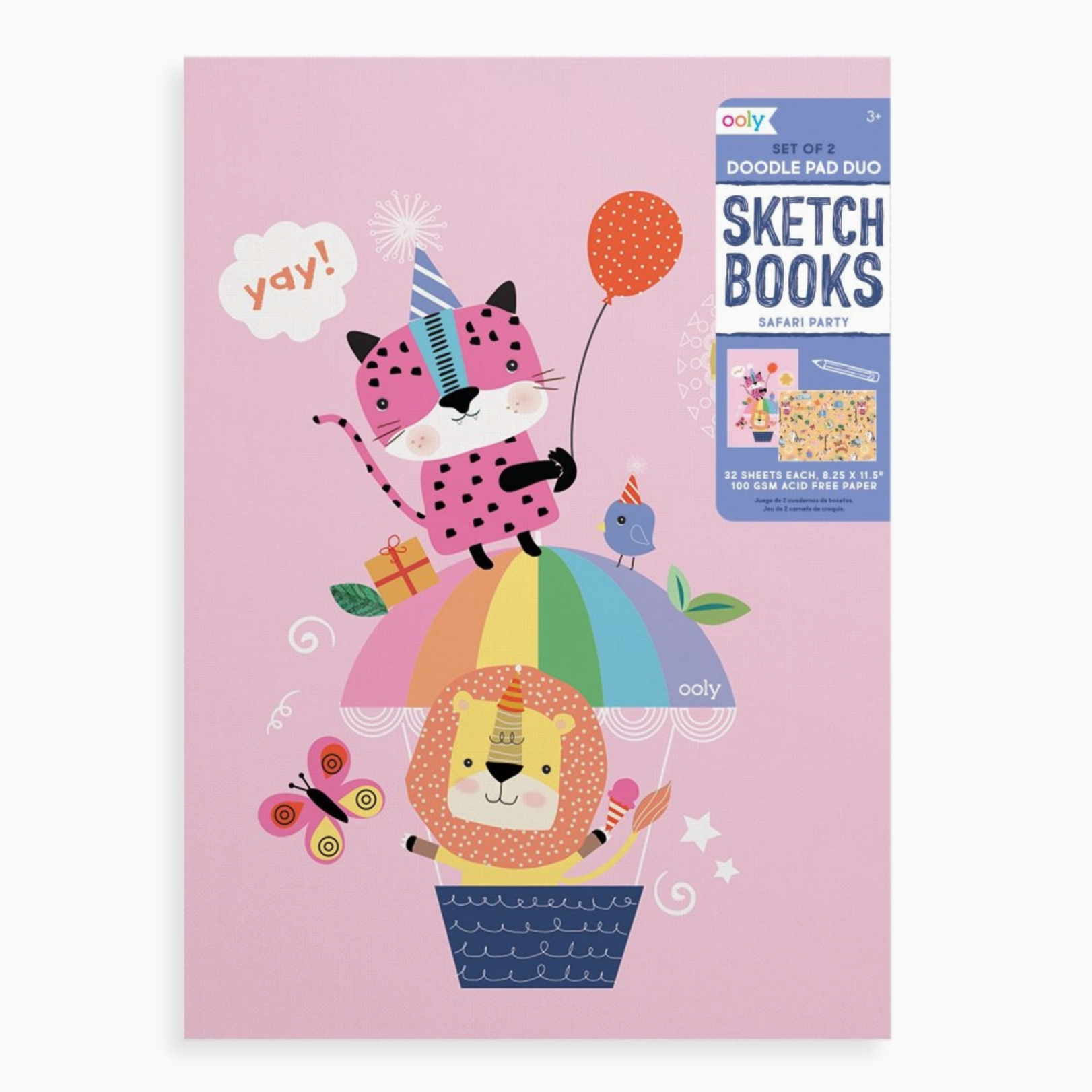 Safari Party Doodle Pad Duo Sketchbooks