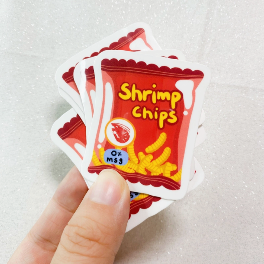Shrimp Chips Sticker