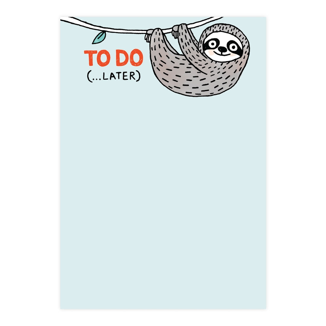 Sloth To Do Notepad