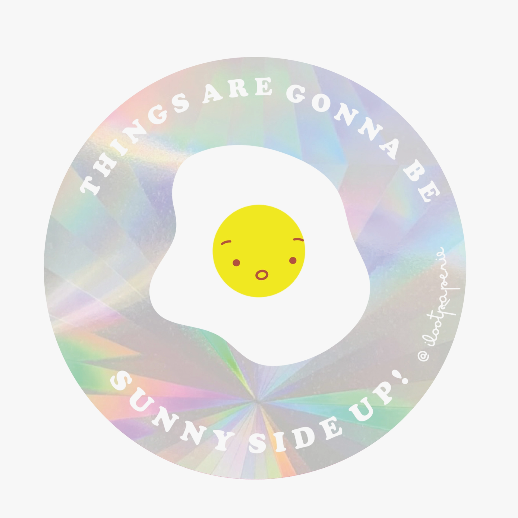 Sunny Side Up Suncatcher Sticker
