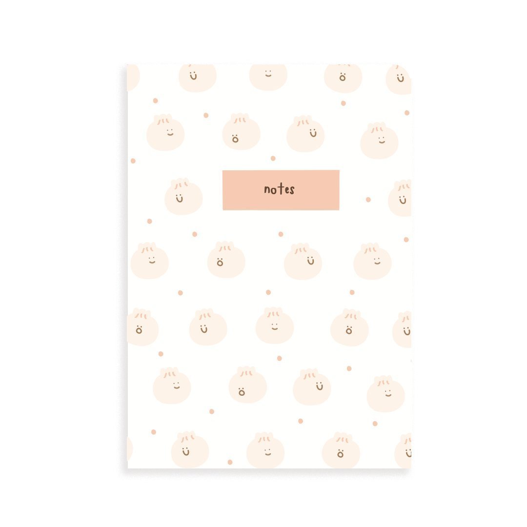 Little Soup Dumpling Pocket Grid Notebook