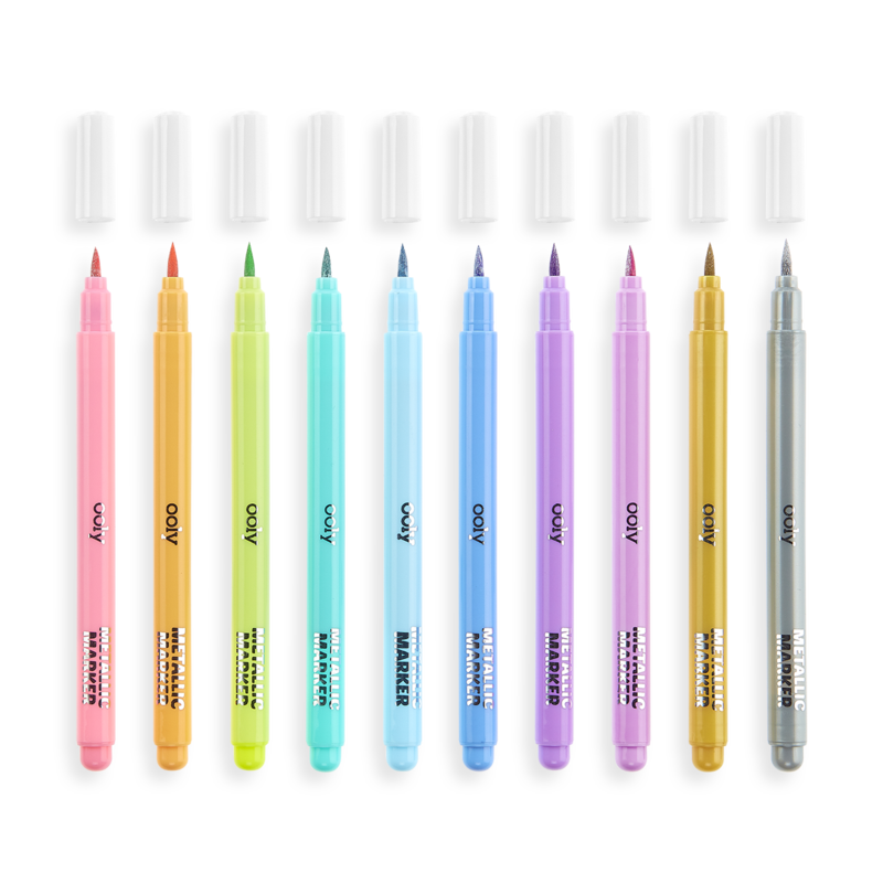 Color Lustre Metallic Brush Markers