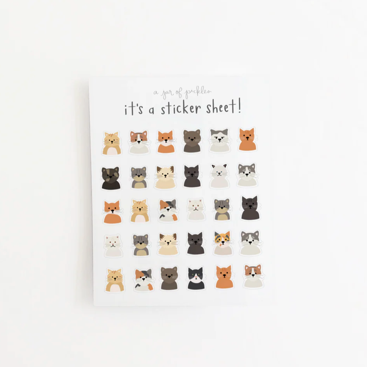 Mini Cats Clear Sticker Sheet