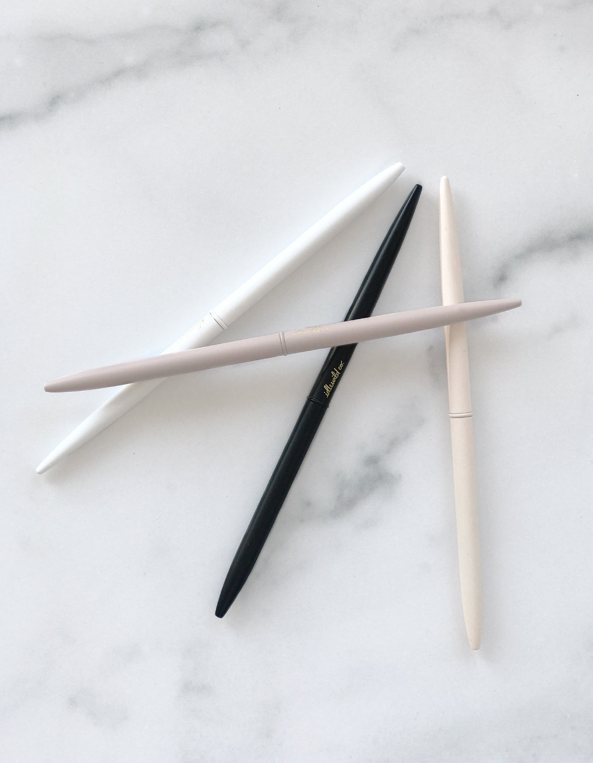 Neutral Matte Slim Pen Collection - Set of 4