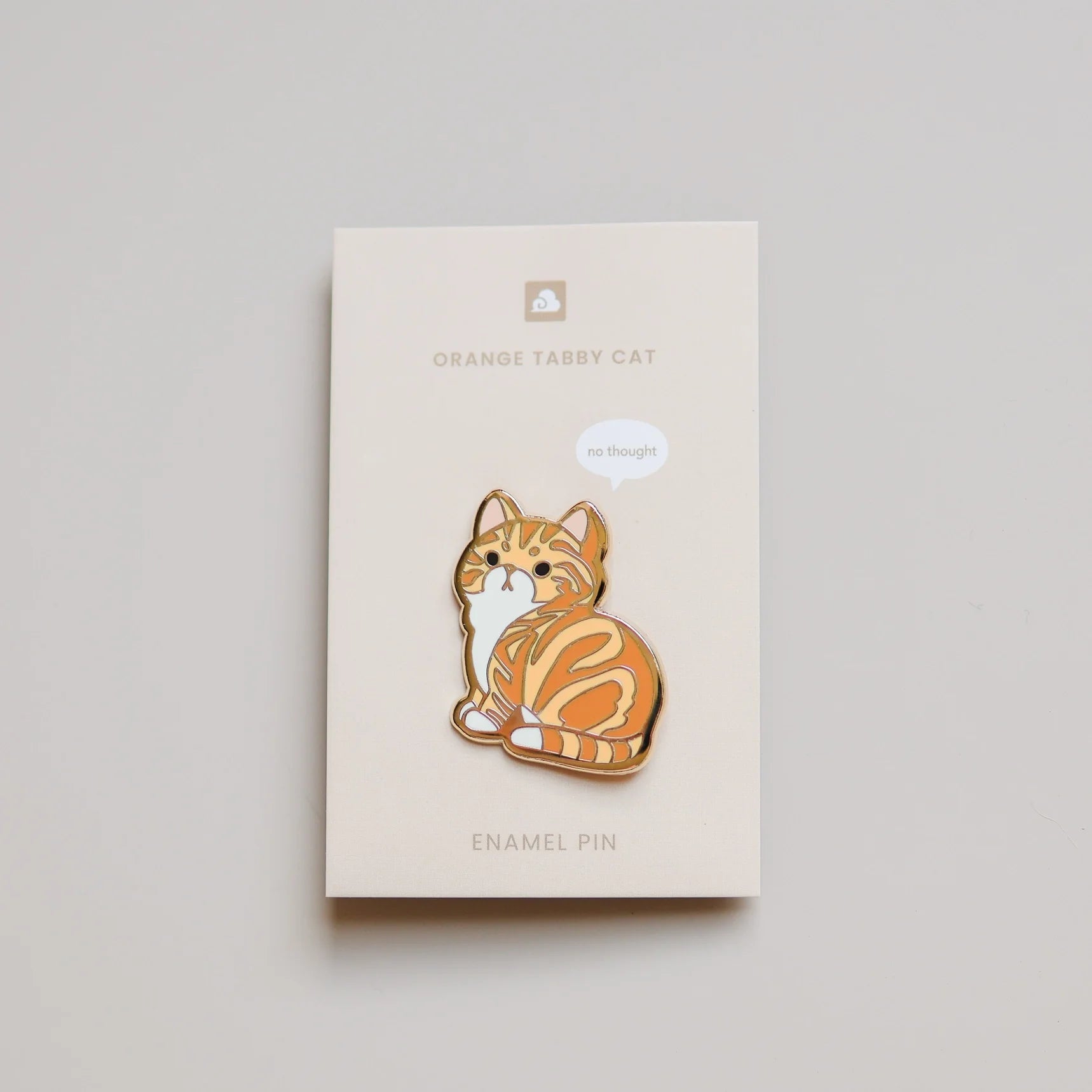 Orange Tabby Cat Enamel Pin