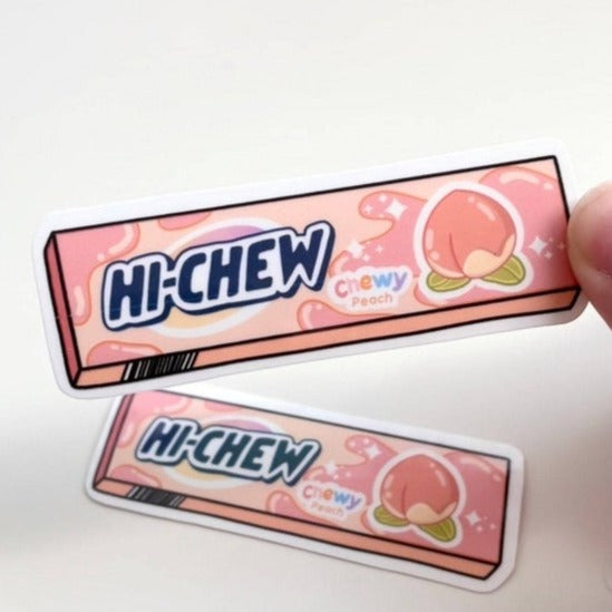 Peach Hi-Chew Sticker