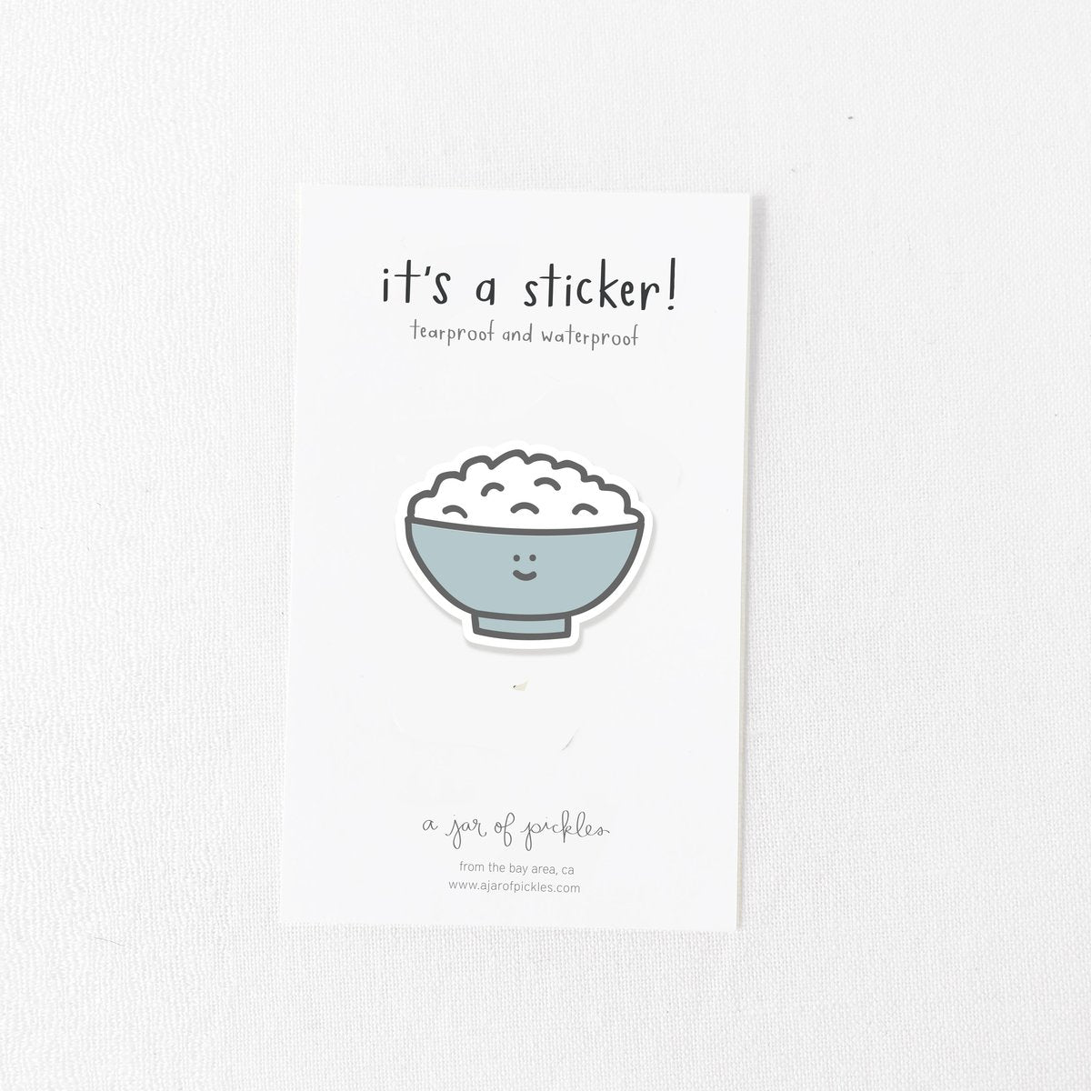 Bowl of Rice Vinyl Sticker