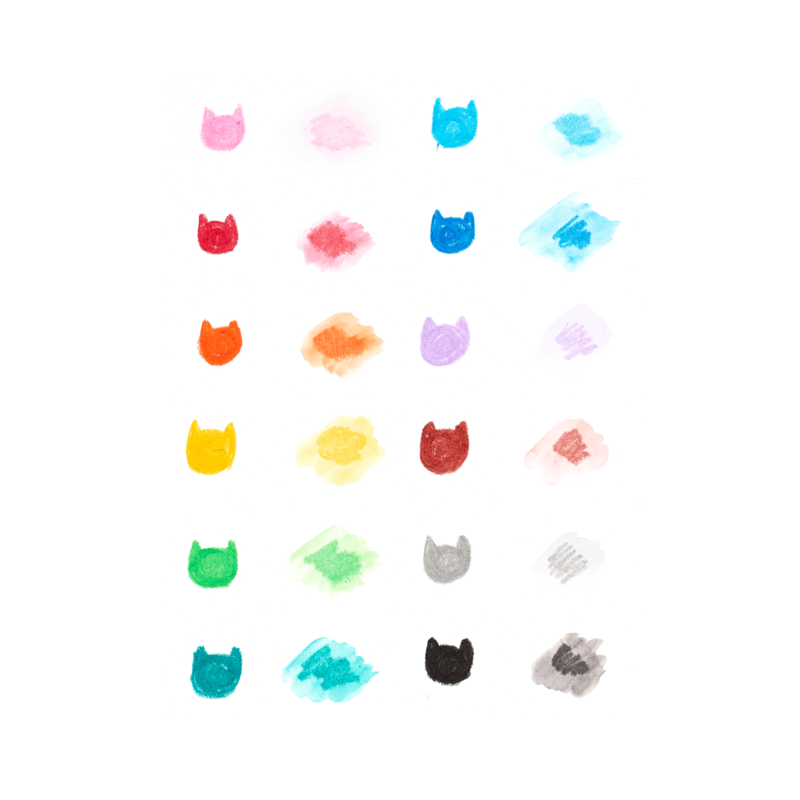 Cat Parade Watercolor Gel Crayons